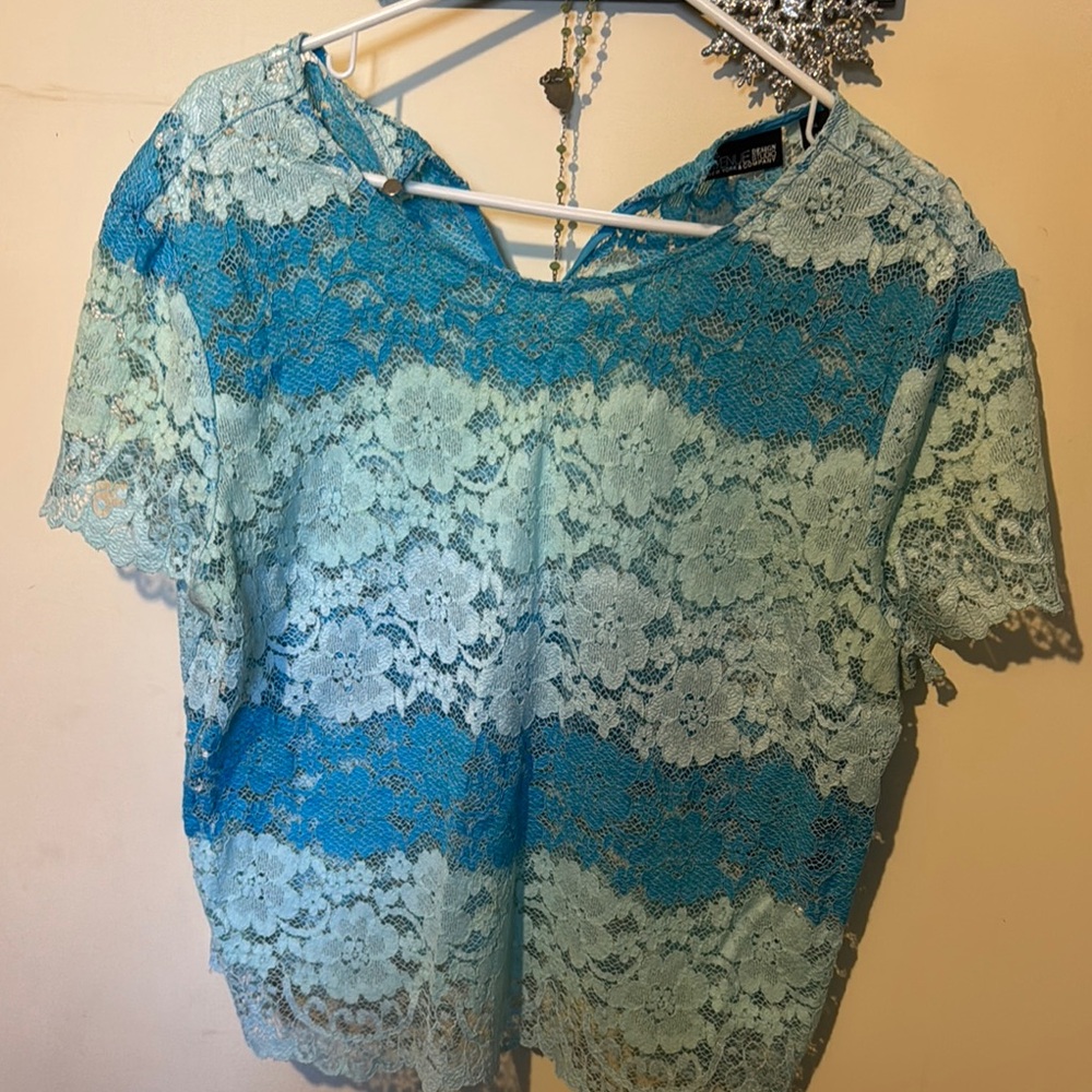 Blue Lace Women's Top